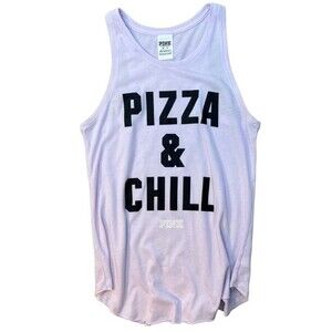 PINK Victoria’s Secret “Pizza & Chill Tank Lavender Size XS
